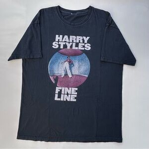 Harry Styles Fine Line TPWK World Tour Grey Graphic T Shirt Size Men’s Large